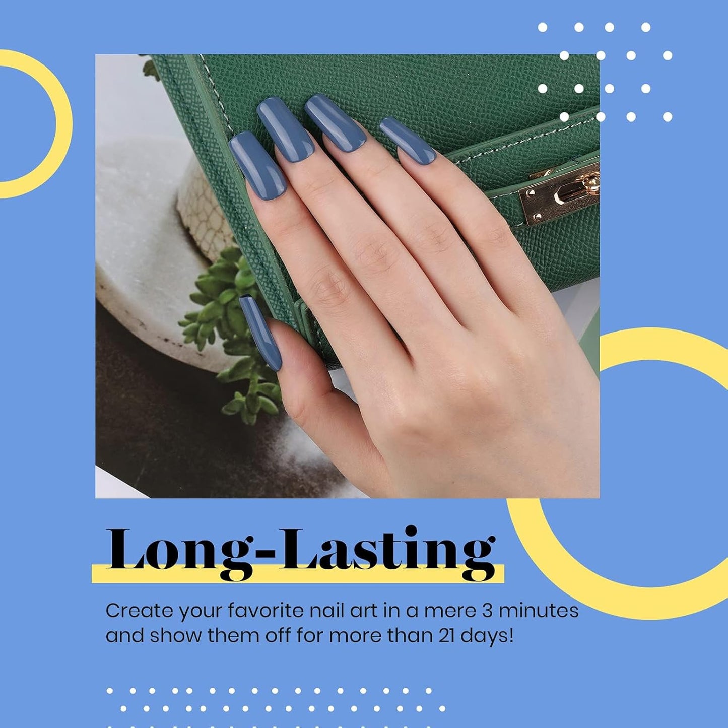 Beetles Blue Gel Nail Polish, 1Pcs 15ML In the Grayish Navy Blue Color Gel Polish Soak Off Nail Art Manicure Salon DIY Uv Nail Lamp Design Decoration at Home