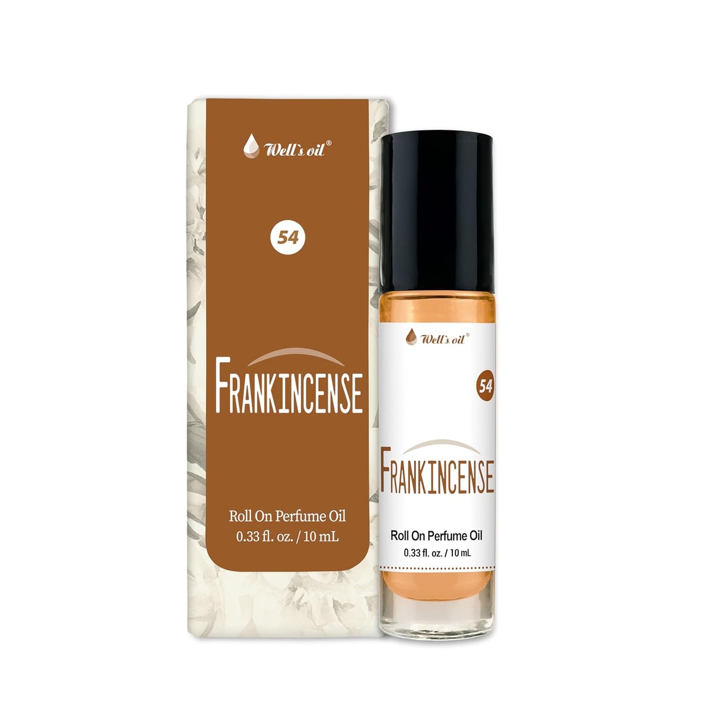 Well's Oil Roll-On Perfume Oil (Frankincense) | Citrus & Musk Notes | Long-Lasting | Paraben-Free | 0.33 Fl Oz / 10 ml