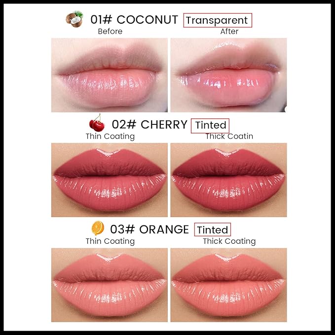 Tinted Lip Balm, Tinted Chapstick 2 in 1 Moisturizing Lip Balm and Buildable Lipstick, Instant Hydration Chapped Lips and Pale Lips, Keep Lips Hydrated Lip Moisturizer, 0.16Oz, Pack of 6