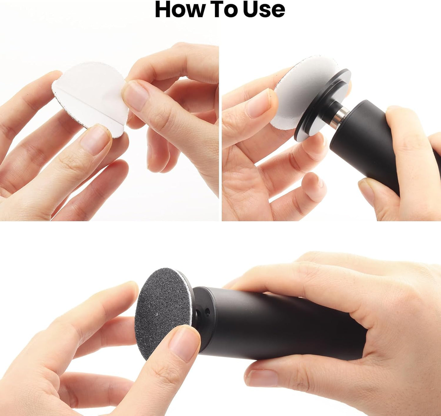 120pcs Replacement Sandpaper Refill Discs for Electric Foot File Callus Remover Tool for Men Women Dead Cracked Hard Skin (60 Grit+100 Grit)