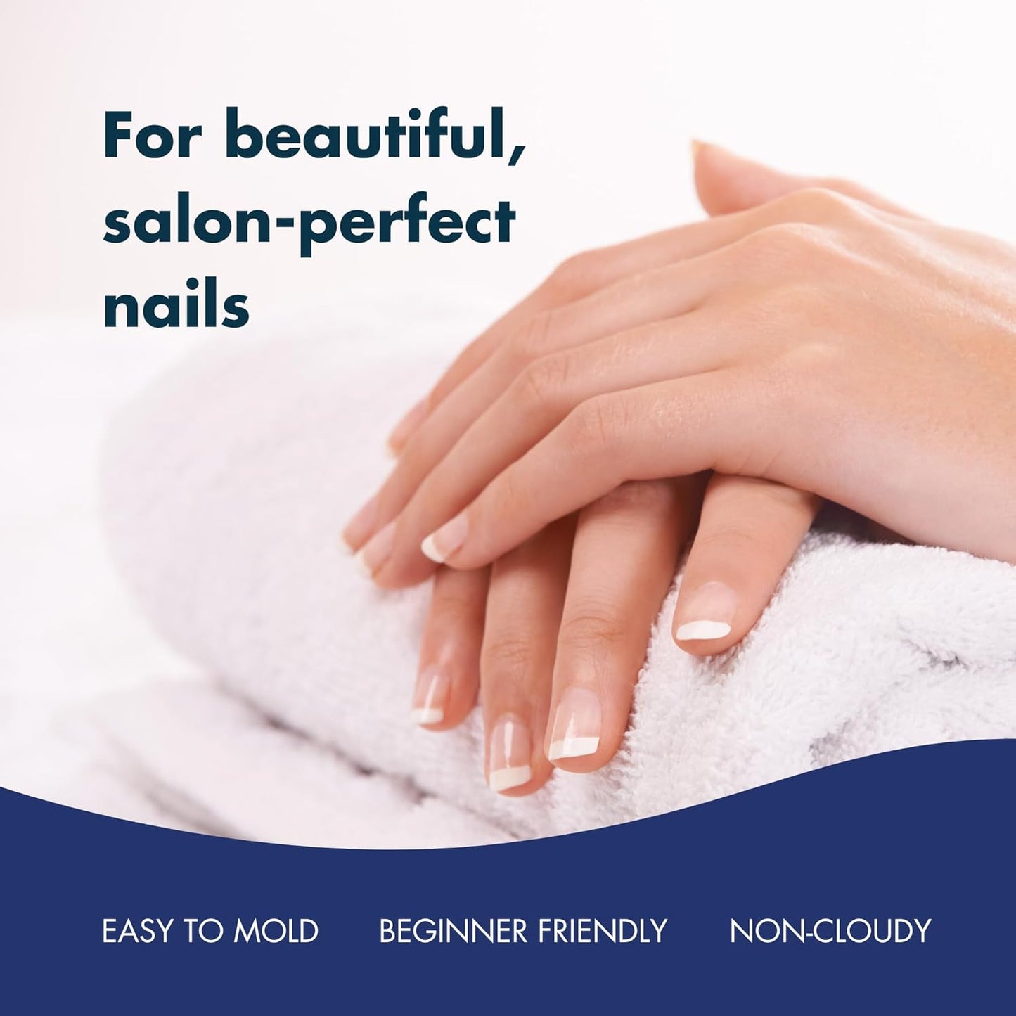 Acrylic Nail Powder, 2oz Bright White Acrylic Powder Dip for Nails, Long Lasting Salon Quality, Bubble Free Professional Manicures, Fake Nails, Carving & Extensions