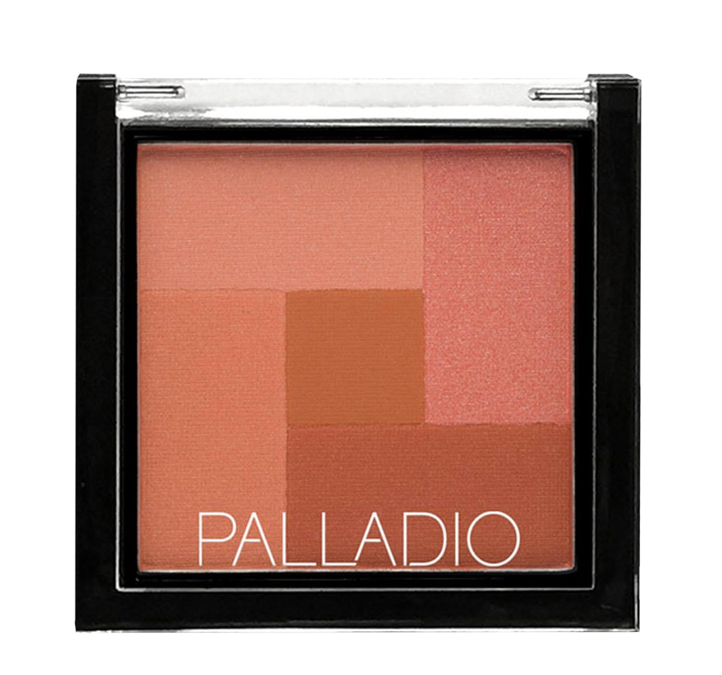 Palladio 2-In-1 Mosaic Blush and Bronzer, Silky Smooth Face Makeup Pressed Powder, Five Color Hues from Shimmering Pinks to Golden Browns, Rich Pigmented Shades, Flawless Finish, Desert Rose, 0.3 Oz