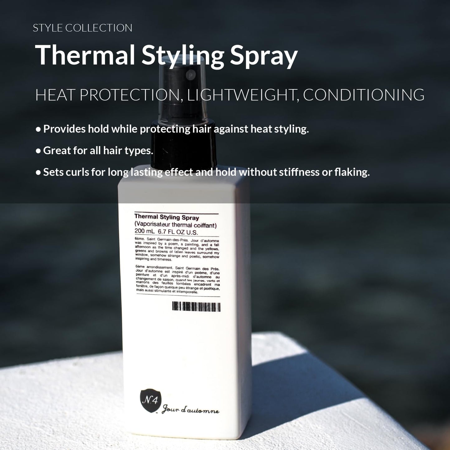 Number 4 Heat Protectant for Hair, Thermal Styling Spray, Blow Dry Spray, 6.7 oz