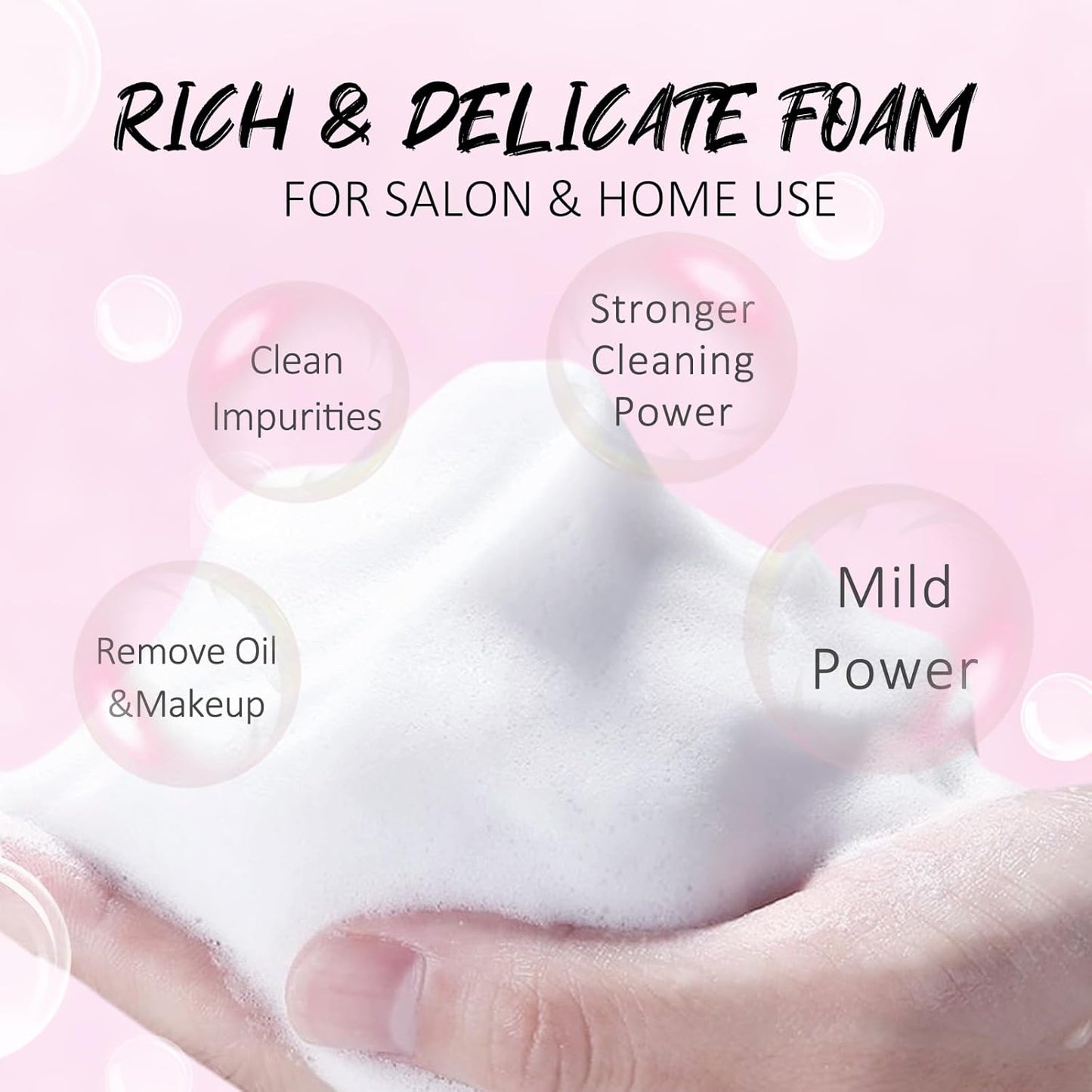 EMEDA Lash Shampoo Kit 2.02 fl oz Lash Cleaning Kit with Rechargeable Fan Dryer/Brush/Rinse Bottle, Oil-free Cleanser Wash for Extensions & Clusters & Natural Lashes, Cleaner for Eyelash Care(Black)