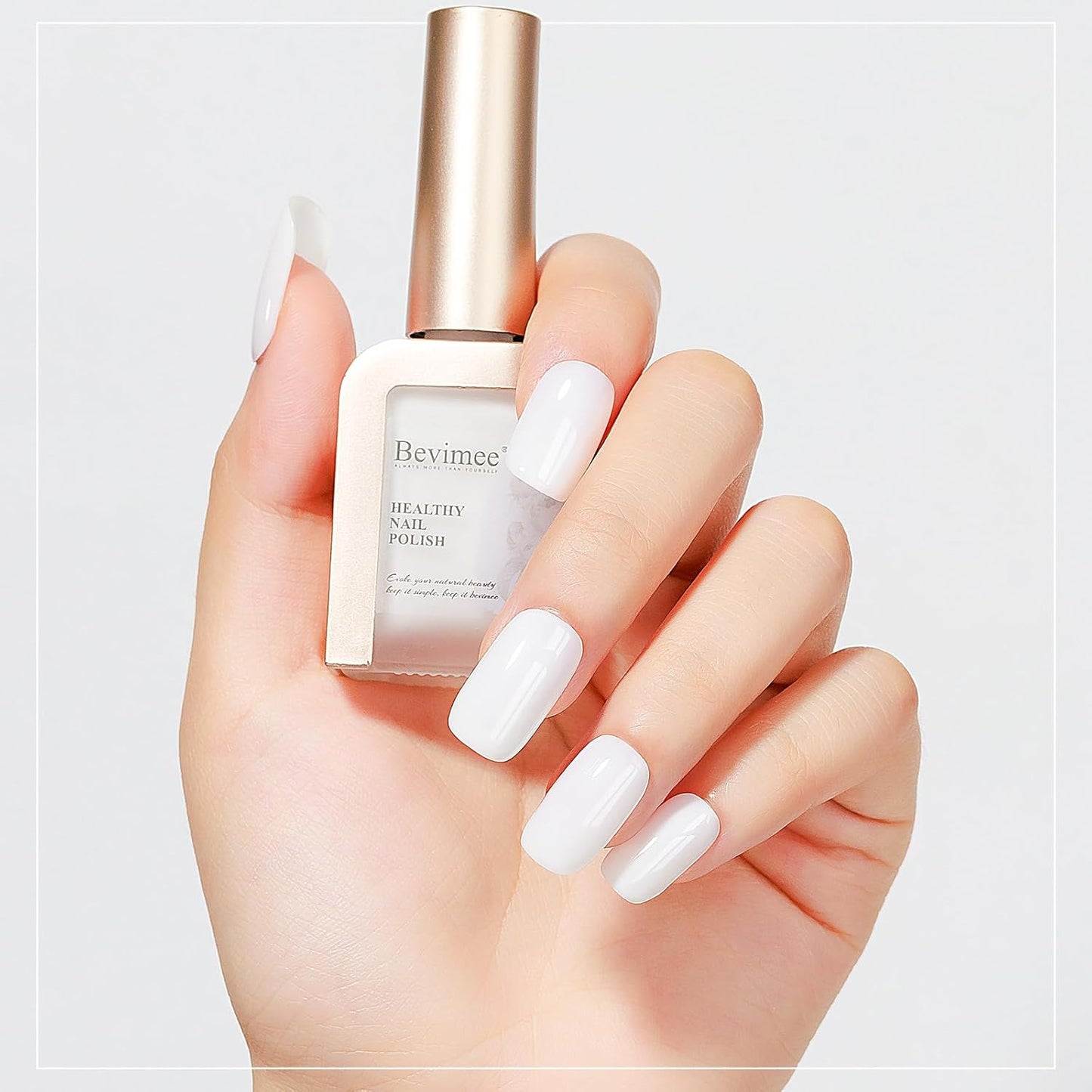 Nail Polish Milky White, Air Quick Dry Nail Lacquer Sheer Color, Regular Fast Drying Fingernail Polish Bulk Non Gel Long-Lasting DIY Salon Gift For Women