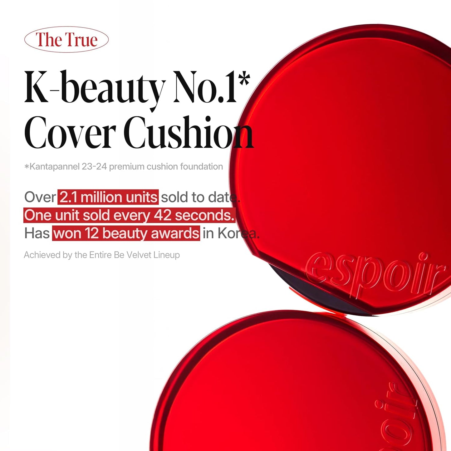 espoir [NEW] Be Velvet Cushion Foundation | Quick and Easy Coverage with Long-lasting Color by Zero Oxidation (#31 Macchiato, 0.46 Ounce (Pack of 1))