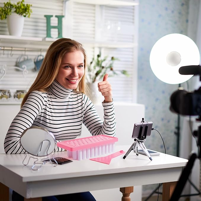 RONRONS 50 Pieces Refillable Lip Balm Crafting Tubes, 5ml Black Empty Lip Balm Tubes Containers, Mini Twist-up Lip Gloss Tube Homemade Deodorant Bottles DIY Cosmetics Makeup Tools Accessories