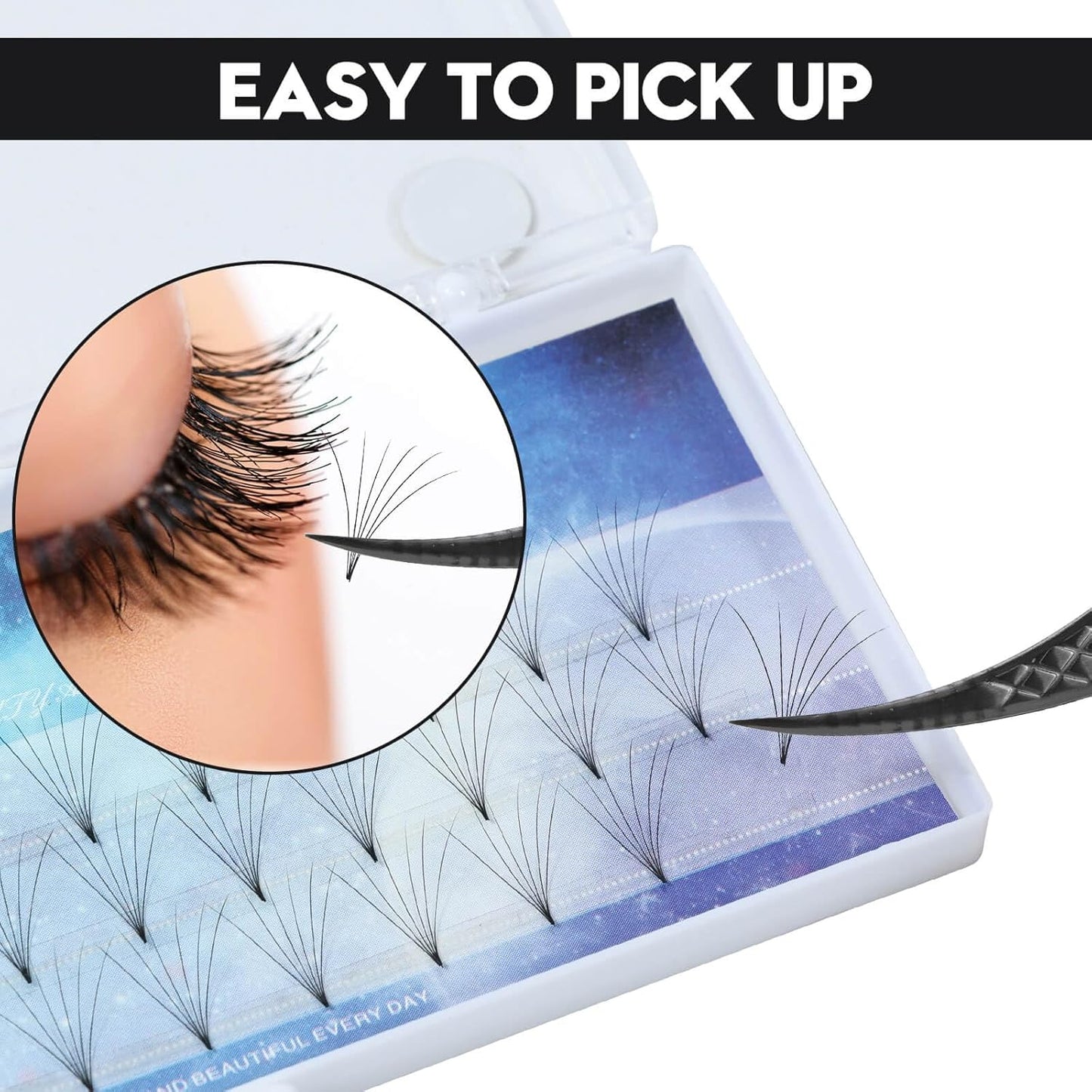 Ms.Queen Isolation Tweezers for Eyelash Extensions, Fiber Grip Dolphin Shape Lash Tweezers for Classic & Individual Eyelash Extensions,Black