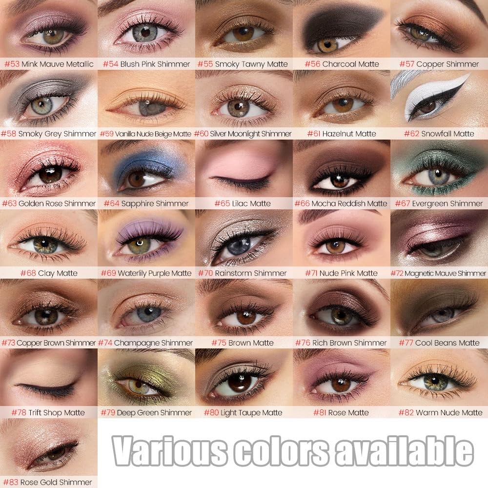 Chocolate Matte Cream Eye Shadow Stick Makeup for Women, Chocolate Matte Eyeliner Pencil Eyeshadow Brightener Stick for Eyes, Waterproof Eyeshadow Applicator Blendable sombras para ojos 66#