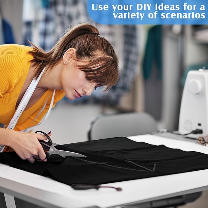 Jecery 1.1 Yard Anti Tarnish Silver Cloth by the Yard, Luxury Jewelry Silver Polishing Storage Protect Cloths for Silverware Flatware Silversmith Polishing(Black)