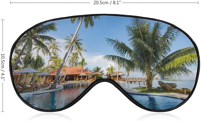 Custom Personalized Sleep Eye Mask Add Any Photo Text Logo Design Your Own Soft Blindfold Eyemask Blackout Eye Cover for Men Women Home Travel Offices, Olive, 8.1"x4.1"