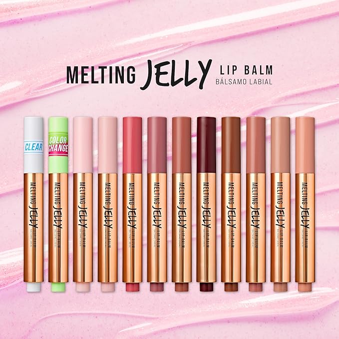 KISS NEW YORK Professional Melting Jelly Lip Balm, High Shine & Moisturizing Lip Stick, Long Lasting, Plumping Effect Look, Non-Sticky & Not Cakey, Easy Application & Natural Coverage (Chili Mango)