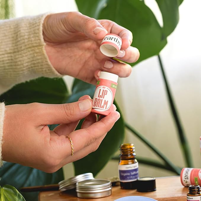 Earthy Good Organic DIY Lip Balm Making Craft Kit By Kiss Naturals