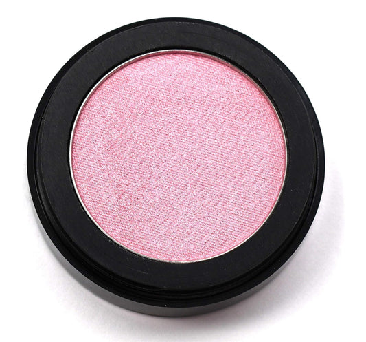 Pink Glow Satin Light Baby Pink Opal Sunkissed Shimmering Shimmer Pressed Powder Single Vegan Eyeshadow; Talc, Paraben & Cruelty Free