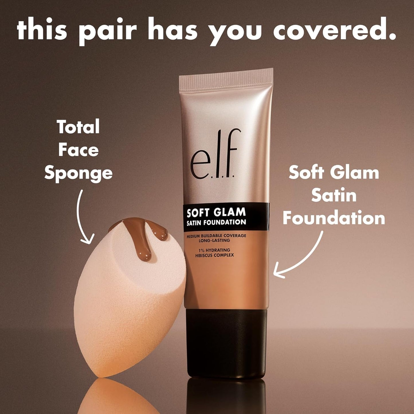e.l.f. Soft Glam Foundation, Medium Coverage, Long-Lasting & Buildable Foundation For A Smooth, Satin Finish, Vegan & Cruelty-Free, 11 Fair Neutral