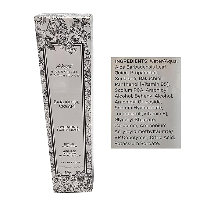 Bakuchol Botanicals Gift Set with Travel Case, Includes Face Serum, Toner & Cleanser All-in-One, Eye Cream, Moisturizer