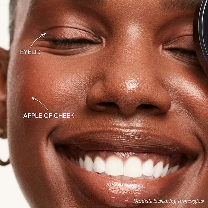 Saie Glow Sculpt Multi-Use Highlighter + Cream Blush Refill - Lightweight with Hyaluronic Acid + Micropearl for Radiant, Glowing Skin - Bronzeglow (.02 oz)