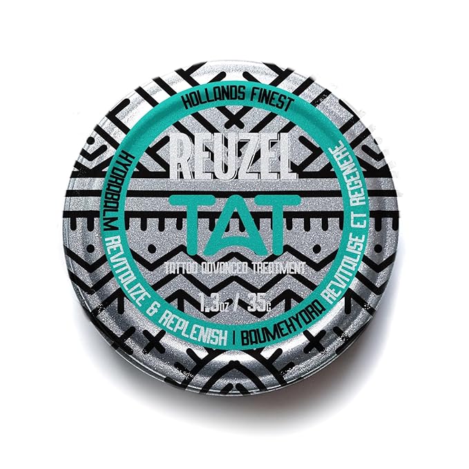 REUZEL BRIGHT Tattoo Care Gift Set, BUFF Exfoliator and Hydrabalm, Revives Colors, Vegan Formula