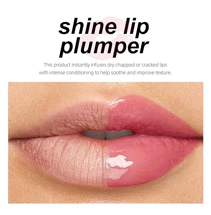 MAEPEOR Nourishing Lip Balm 8 Colors Smooth Moisturizing Lip Glow Gloss Non-Sticky and Long-lasting Hydrating Jelly Lip Balm for Women and Girls (Color 05)