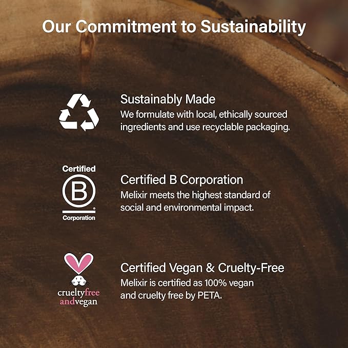 Melixir Vegan Lip Butter #11 Autumn Rain (+11 more colors), Deep Nourishing Tinted Lip Balm for Dry Lips, Bee-Free, Petrolatum-Free, Plant-Based, Hydrating for Cracked & Chapped Lips, Travel Essential