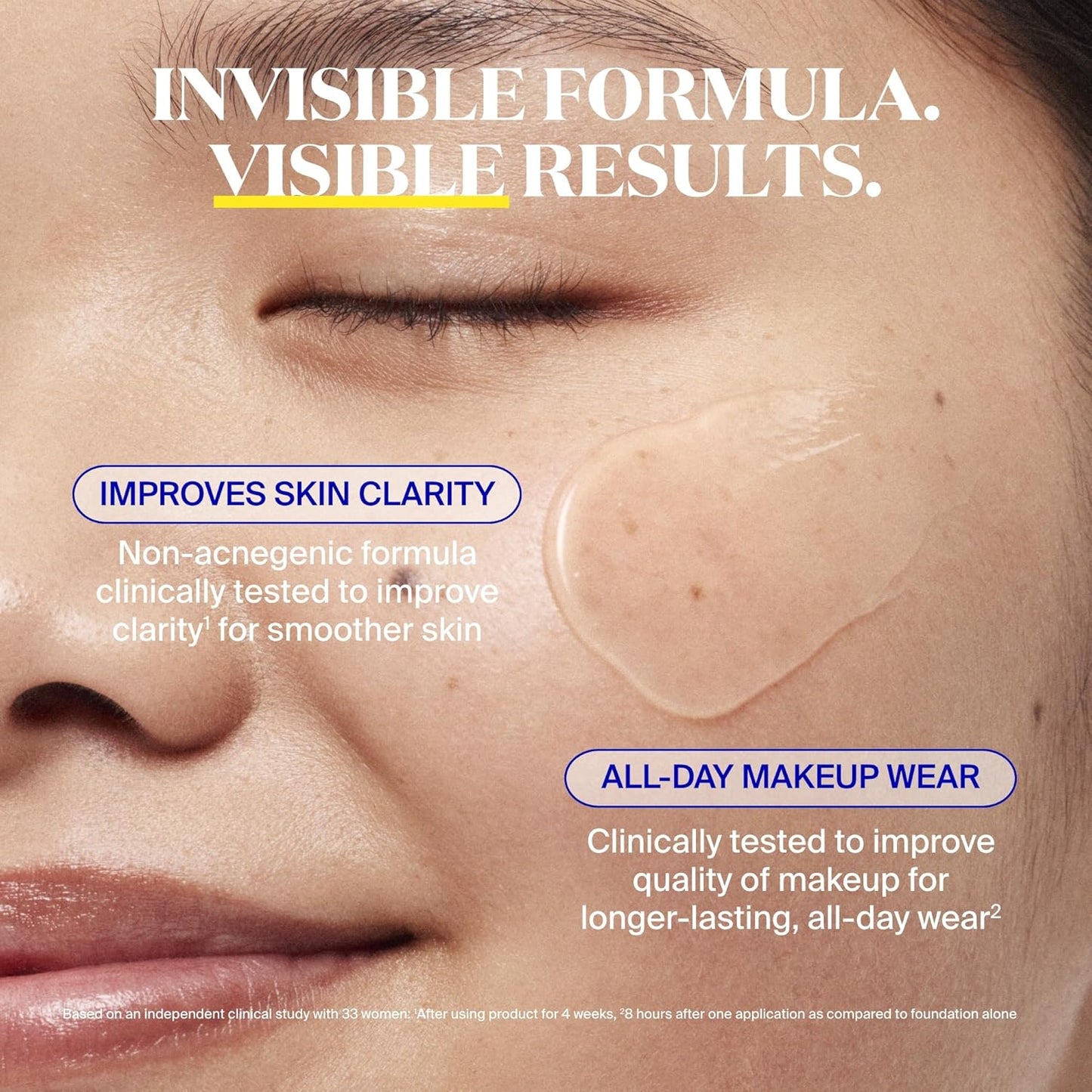 Supergoop! Unseen Sunscreen SPF 50 Invisible Sun Protection for Face - Broad Spectrum Face Sunscreen + Makeup-Gripping Primer - Weightless, Scentless, Oil Free - For All Skin Types - 2.5 fl oz