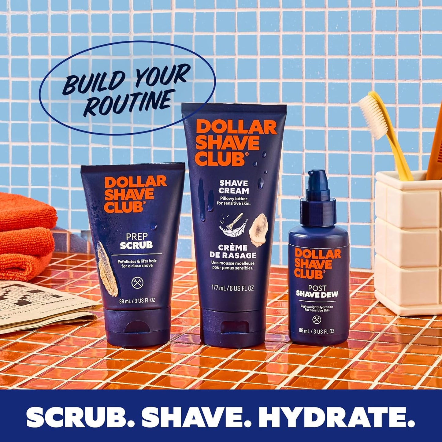 Dollar Shave Club | Shave Cream 6 ounce (2 Pack) | Hydrating Shaving Cream for Sensitive Skin