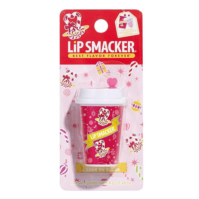 Lip Smacker Holiday Christmas Flavored Lip Balm Frappe Peppermint Stocking Stuffer Gift For Kids