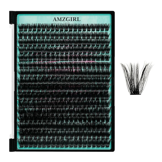 Lash Clusters 320Pcs 100D Eyelashes Cluster D Curl Individual Wispy Lashes Cluster for DIY Cluster Eyelash Extensions at Home for Beginners (Mix10-16mm)