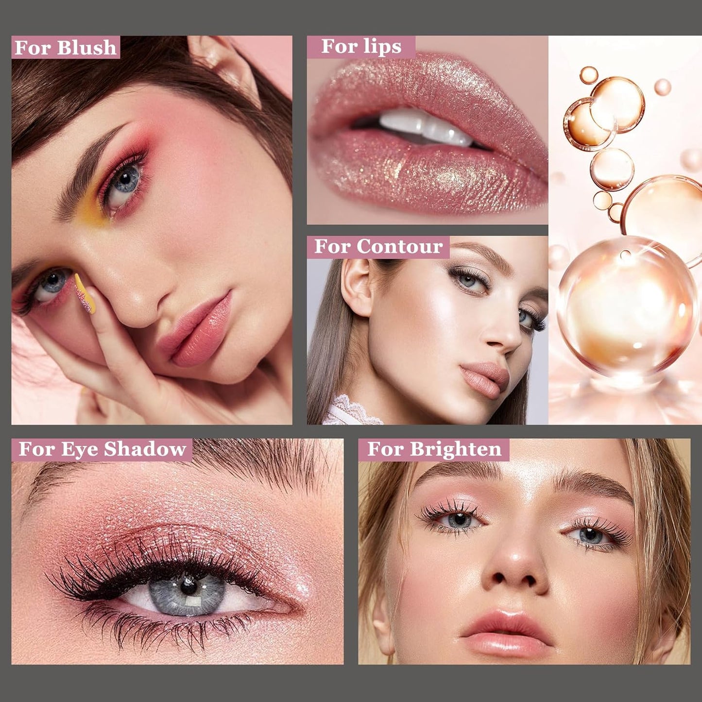 3Pcs Cream Contour Stick Makeup Kit with Makeup Brush,Shades with Highlighter,Brush Stick,Cream Bronzer for Sculpt the Cheeks,Long-lasting Waterproof Lightweight Contour Set