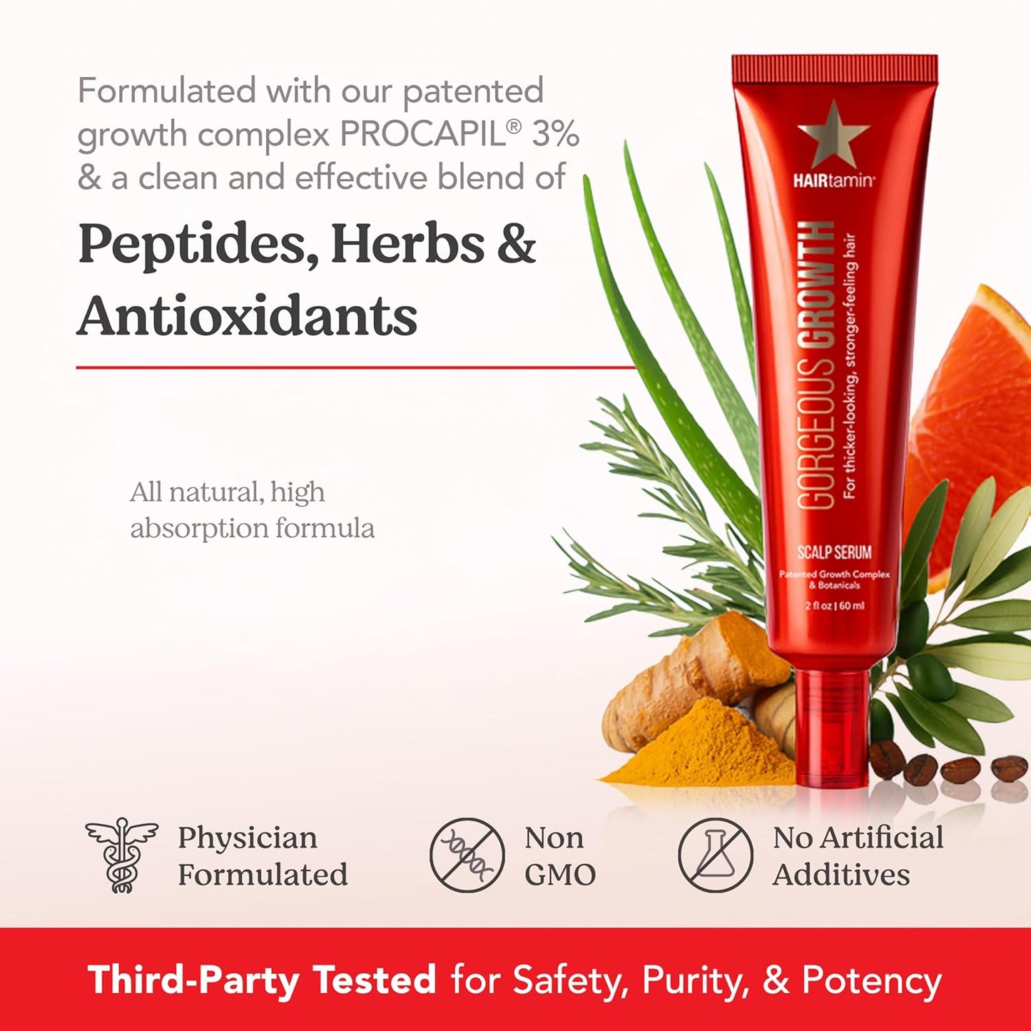 HAIRtamin Scalp Serum | Visibly Thicker, Nourished Hair and Healthy Scalp Treatment (Two Pack)