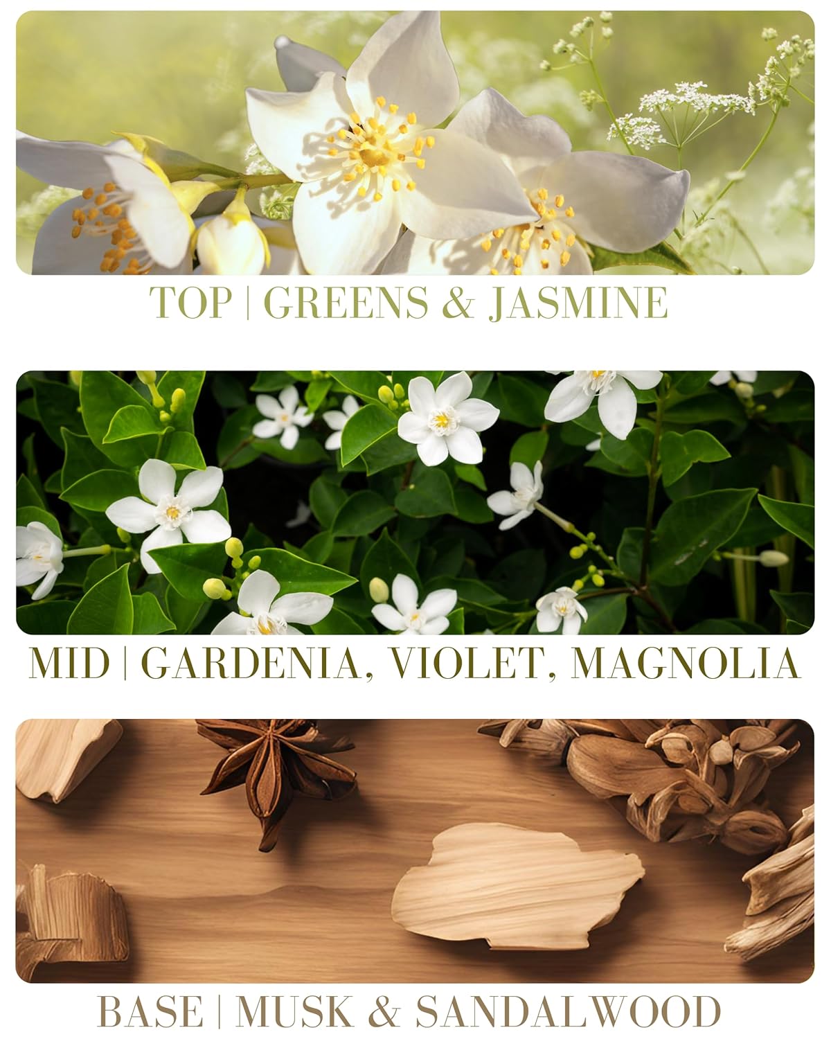 Gardenia Natural Hair & Body Mist Spray, Pure Essential and Fragrance Oils, Alcohol-Free, Handmade in California, 0.5Fl Oz