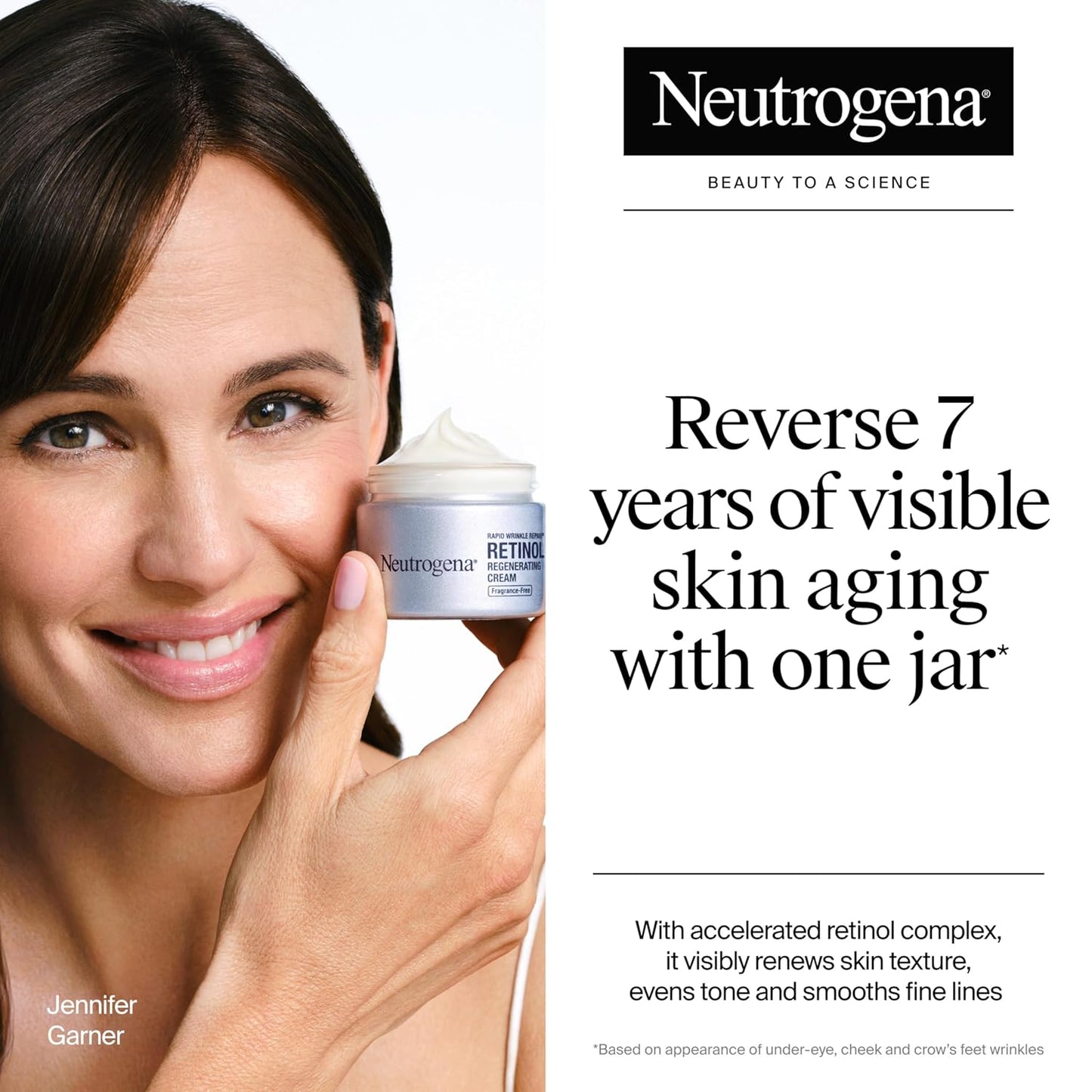 Neutrogena Rapid Wrinkle Repair Retinol Face Moisturizer, Fragrance Free, Daily Anti-Aging Face Cream with Retinol & Hyaluronic Acid to Fight Fine Lines, Wrinkles, & Dark Spots, 1.7 oz