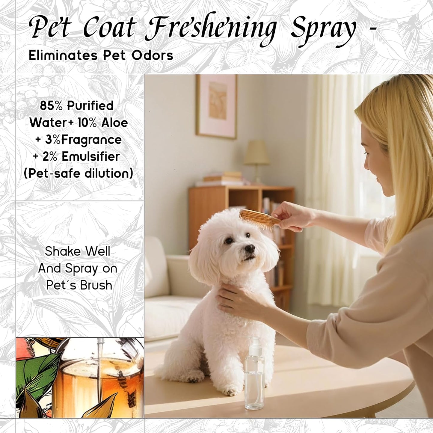 HIQILI Citrus Bloom & Amber Fragrance Oil for Candle, Soap Making, Floral Scent, Essential Oil Diffuser Use, Hair Care - 5.07 Fl Oz