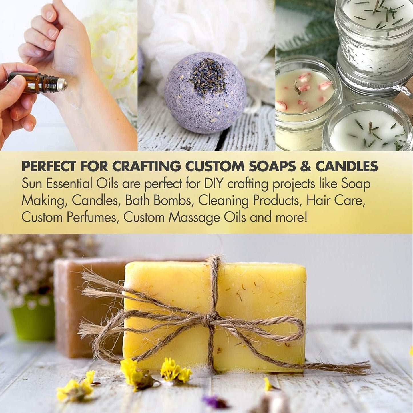 Sun Essential Oils Geranium Essential Oil 16oz - Aromatherapy Oil for Diffuser, and Stress Ease