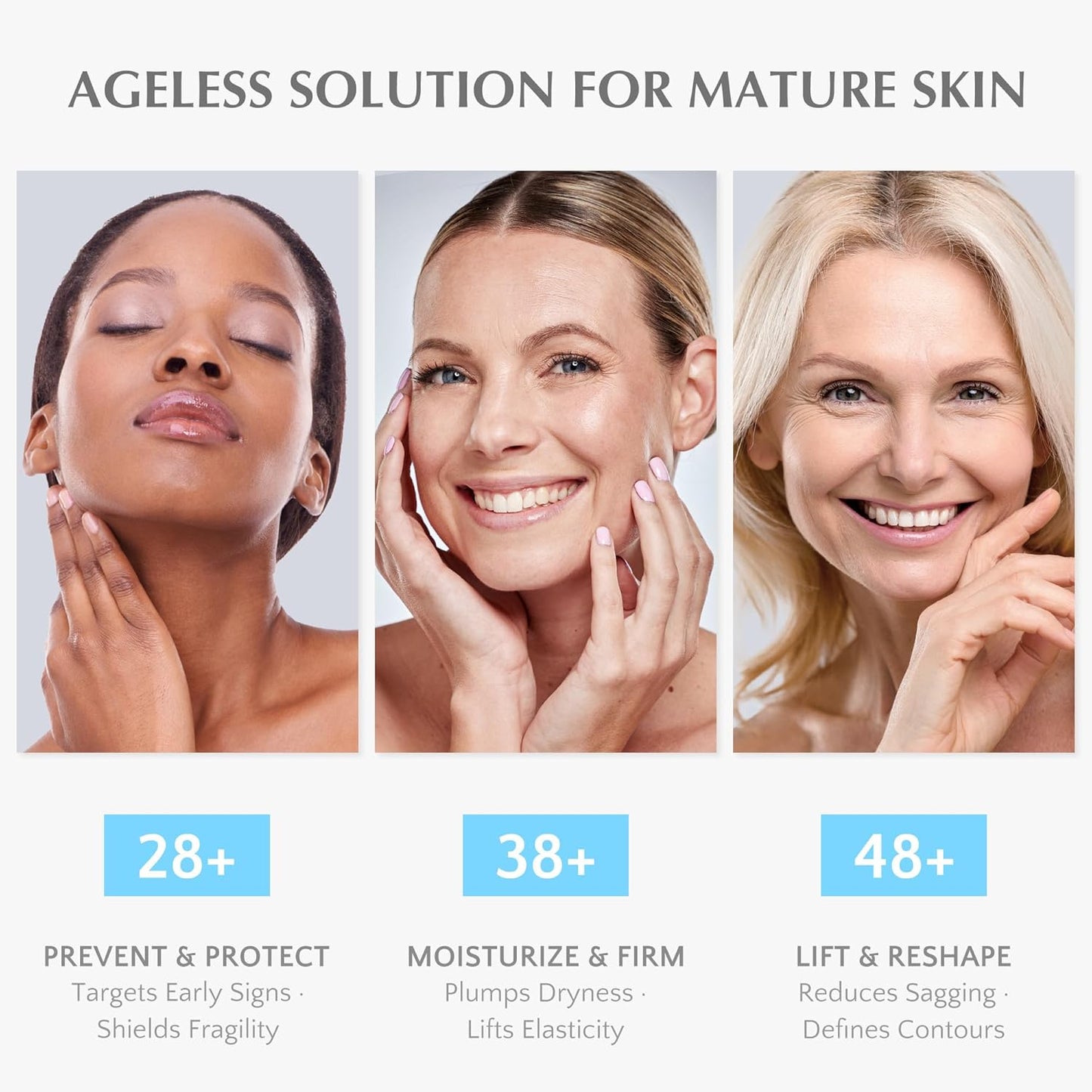 Retinol Anti Aging Face Moisturizer: Wrinkle Cream for Women, Collagen Day Night Repair Cream - Firming, Tightening & Lifting Neck Sagging Skin, 7% Hyaluronic Acid for Max Hydration, 1.7 Oz