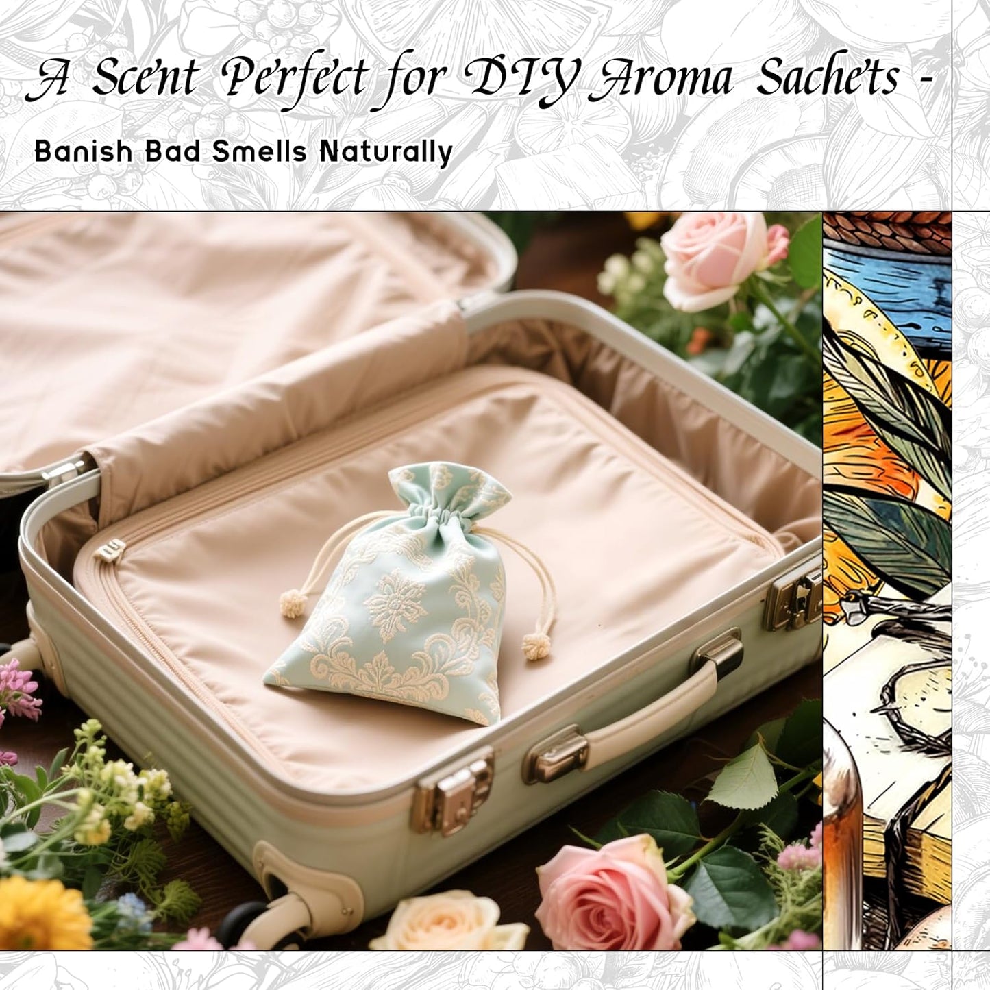 HIQILI Nectar Water Fragrance Oil for Diffuser, Jasmine & Osmanthus Scents, Candle, Soap, Perfume Making, White Floral Long Lasting Aroma - 1 Fl Oz