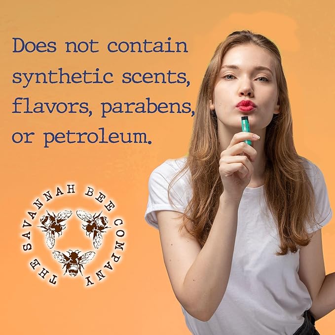 Savannah Bee Company Mint Julep Lip Balm, 0.15-Ounce (Pack of 4)