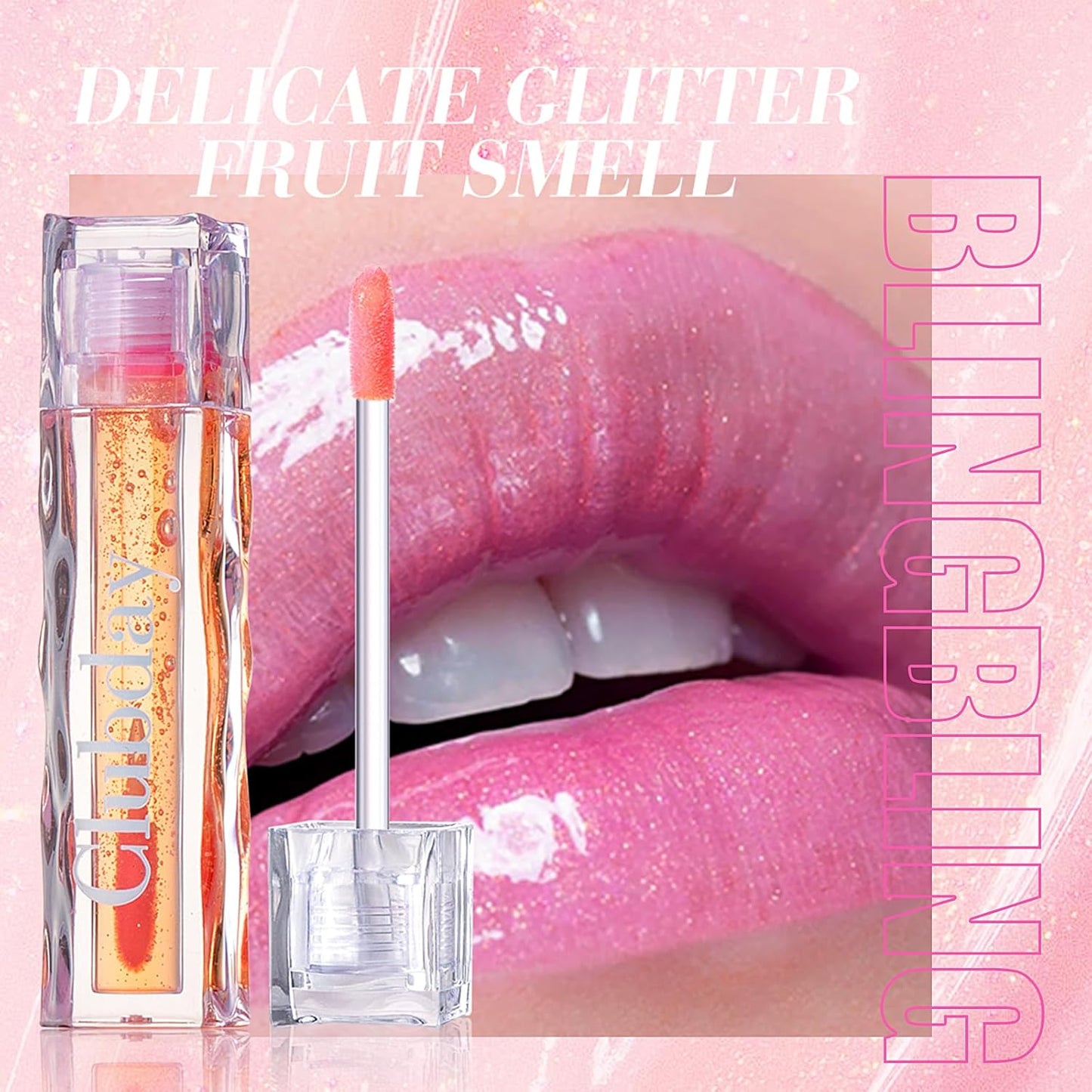 Color Changing Lip Oil, Magic Warm Change Moisturizing Lip Balm, Fruit Flavoured No-Sticky Plumping Lip Oil Long Lasting Hydrating High Shine Lip Care 0.16oz/4.5ml (2Pcs Set)-04