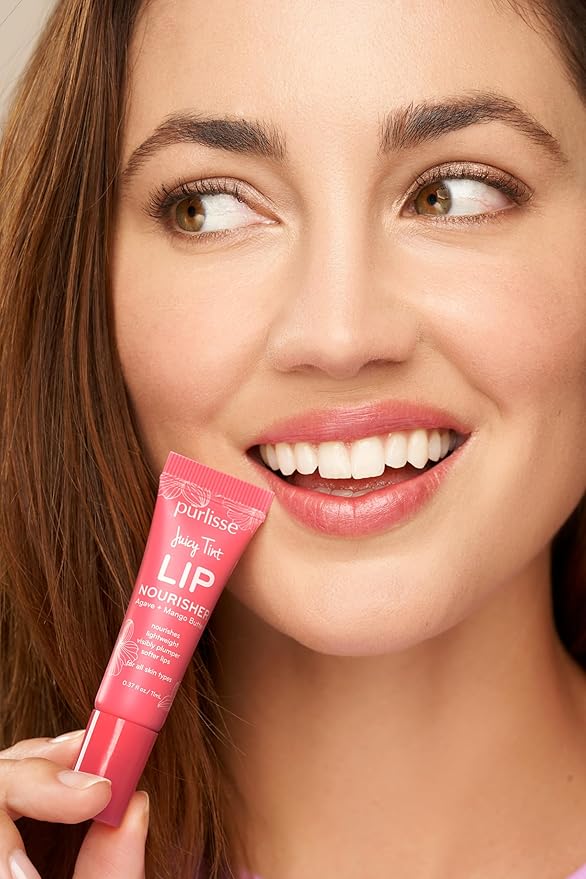 Purlisse Juicy Tint Lip Nourisher - Tinted Lip Moisturizer (Berry Shine)