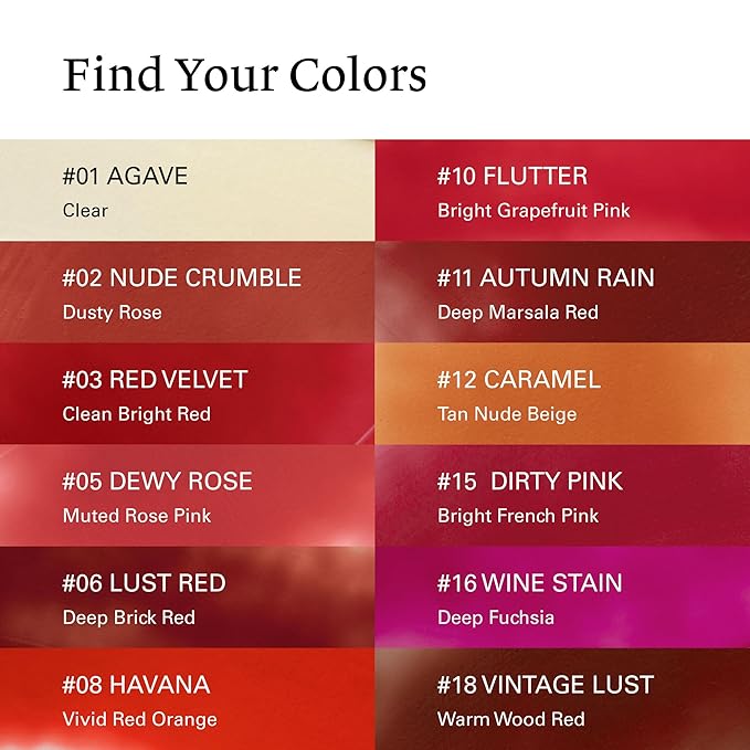 Melixir Vegan Lip Butter #11 Autumn Rain (+11 more colors), Deep Nourishing Tinted Lip Balm for Dry Lips, Bee-Free, Petrolatum-Free, Plant-Based, Hydrating for Cracked & Chapped Lips, Travel Essential