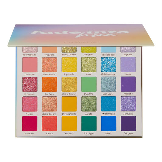 Colourpop Fade Into Hue Eyeshadow Palette - Multi-Color Eye Makeup Palette with Matte, Metallic & Glitter Finishes - High-Pigment Eye Makeup with a Long-Wearing Formula (0.8 oz)