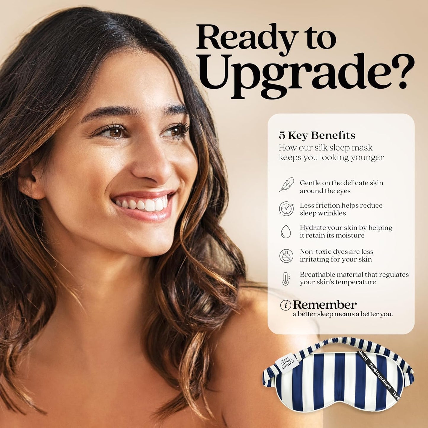 Pure Silk Sleep Mask [100% 6A Mulberry Silk, 22 Momme] Light Blocking Travel Essentials. Eye Masks for Sleeping. Black Oeko-Tex Blindfold. Eye Covers for Men & Women