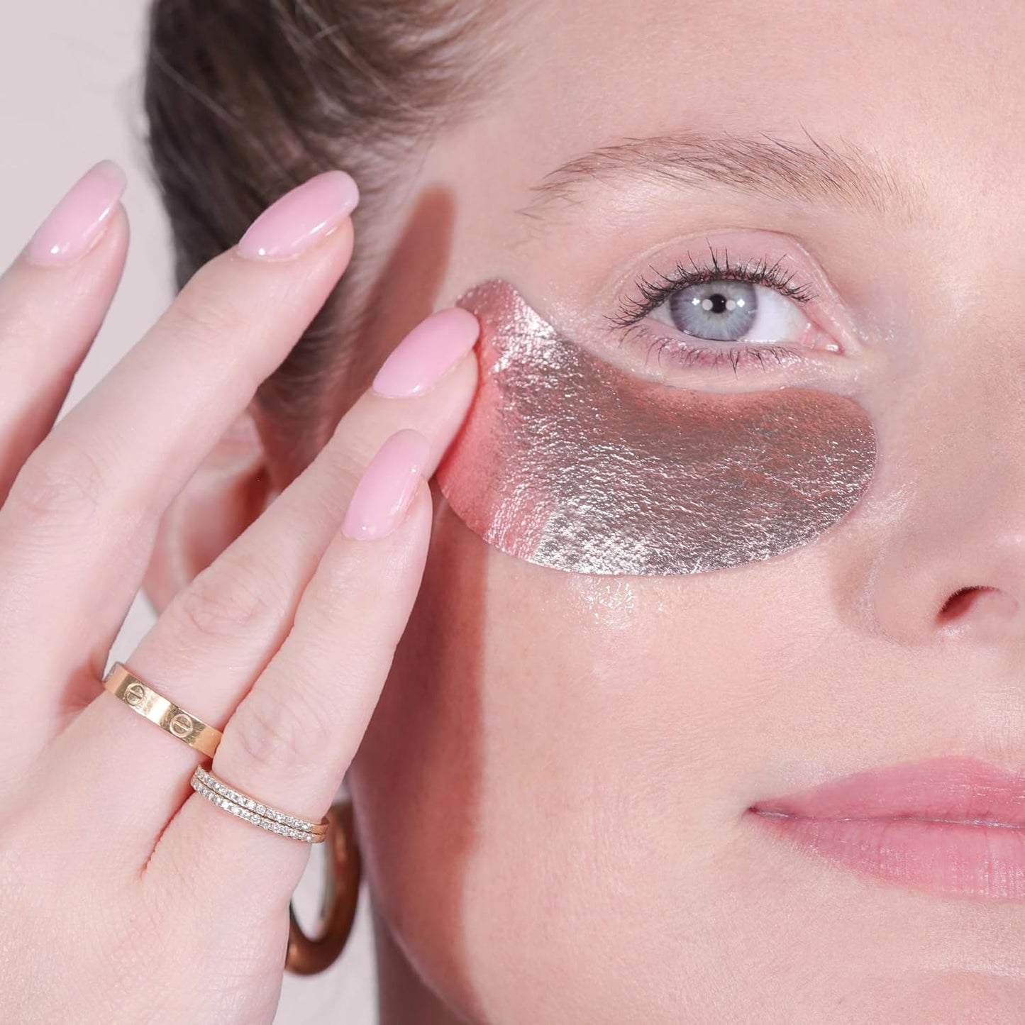 Wander Beauty Baggage Claim - Rose Gold Foil Under Eye Patches For Dark Circles and Puffiness - Under Eye Mask Depuffs & Firms - Brightening Eye Mask for Under Eye Bags (6 Pairs)