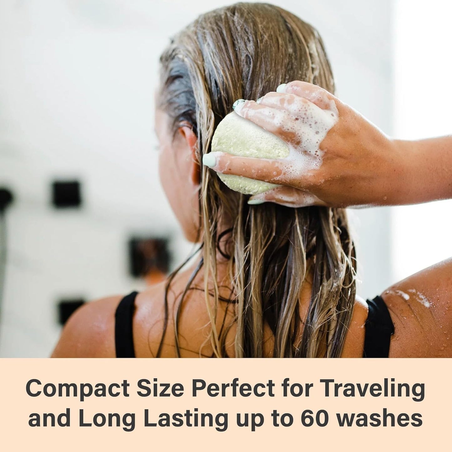 Relaxcation MADE IN USA Organic Rosemary and Aloe Vera Solid Shampoo Bar for Hair Growth, Refreshing and Hydrating | Herbal Shampoo with Rosemary, Peppermint, Castor Oil, Argan Oil, and Betaine