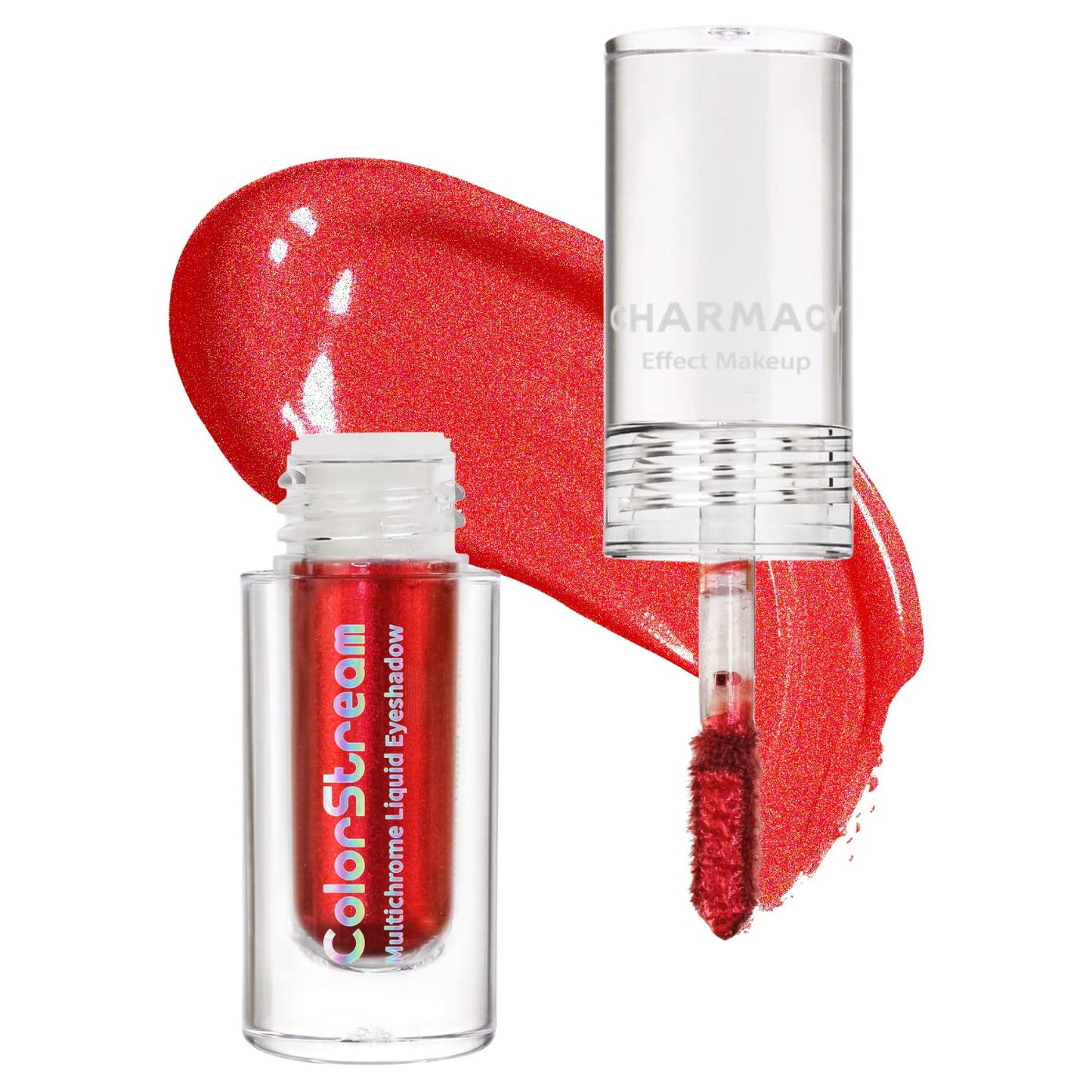 CHARMACY Liquid Duochrome Eyeshadow, Multi-Dimensional Eye Looks, Long Lasting Glitter Eye Shadow Sets Metallic Pigments, Quick Drying, Sparkling Shiny Eye Makeup for Beginners, 1.6g (#22)