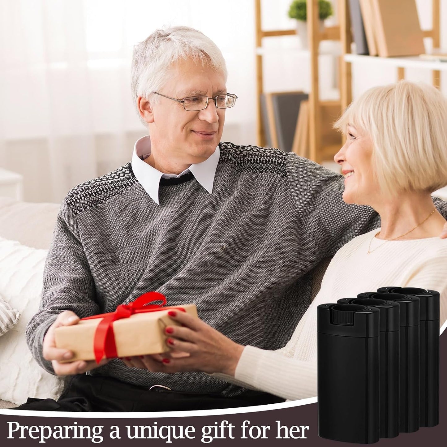 Wesiti 100 Pcs Plastic Empty Deodorant Containers 1/2 oz Travel Deodorant 15ml Refillable Containers Tubes Oval Lip Balm Tubes for Lip Balm DIY(Black)