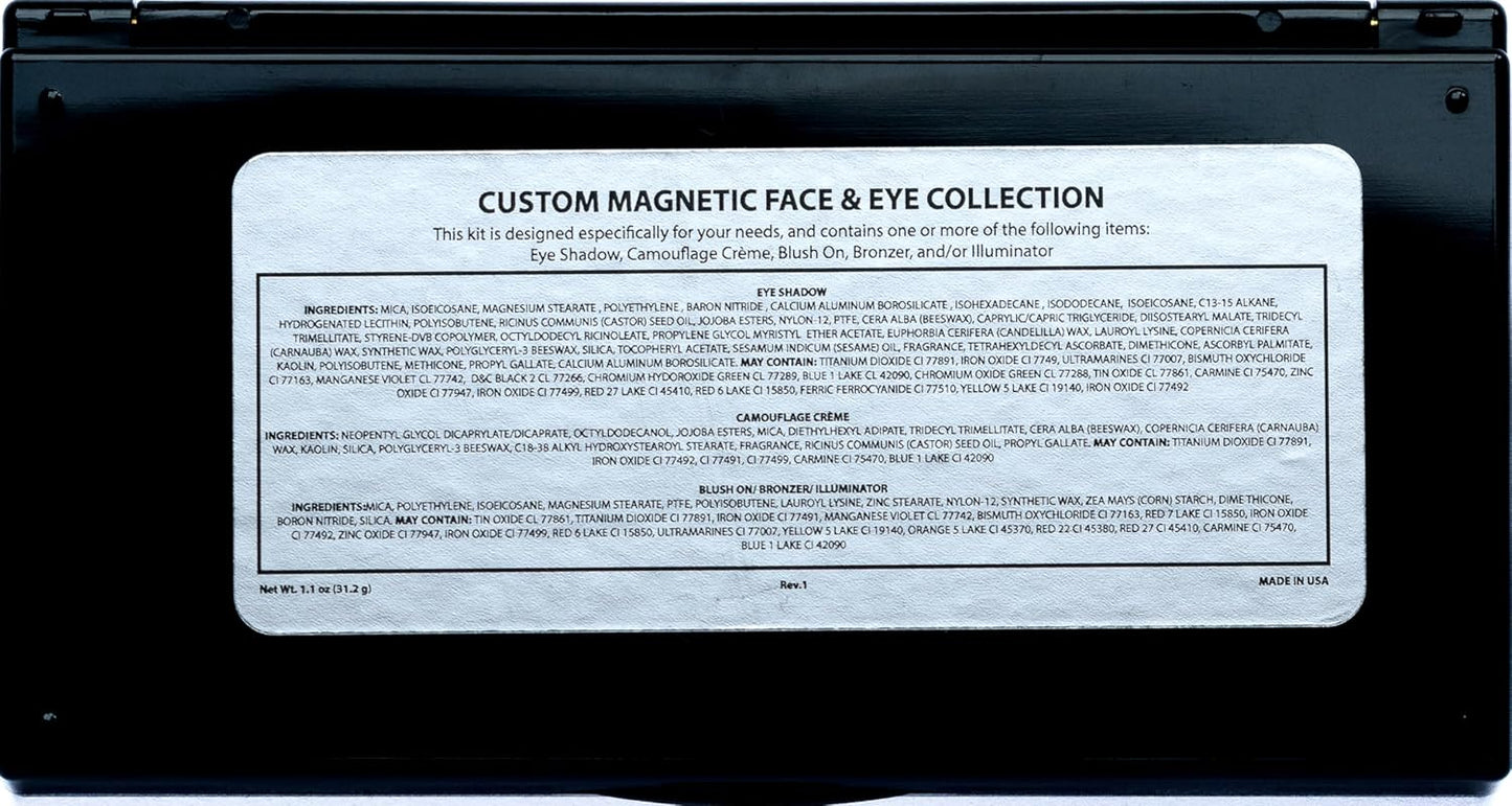 Off White, Matte Light Lavender, and Matte Deep Purple Vegan Eyeshadow Trio Palette; Talc, Paraben & Cruelty Free