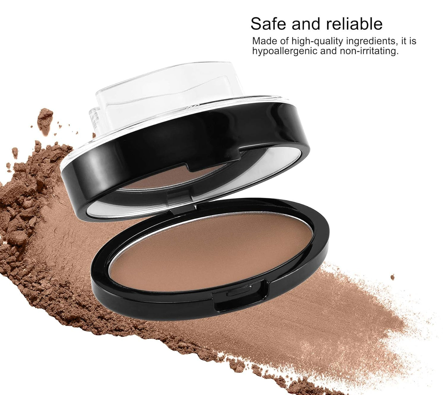 Boobeen Eyebrow Seal Stamp Powder - Waterproof 3 Seconds Eye Make Up Nature Coloring Kit - Creates Natural Looking Brows for Makeup Beginners