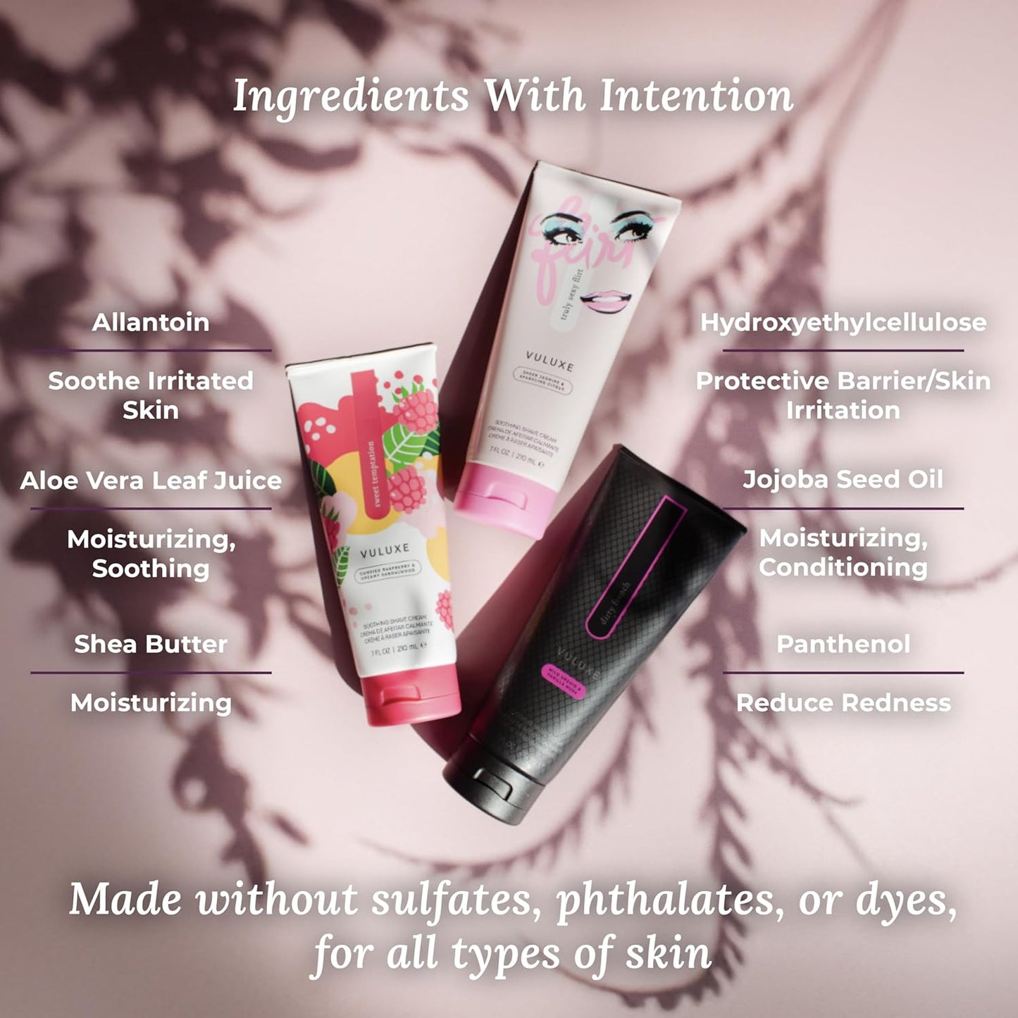 Pure Romance - Vuluxe Shaving Cream for Women - Truly Sexy Flirt (7 fl oz) - Prevents Razor Bumps & Irritation - Orchid, Blackberries, Vanilla - Foaming Shave Cream Moisturizer - Skin Care & Self Care