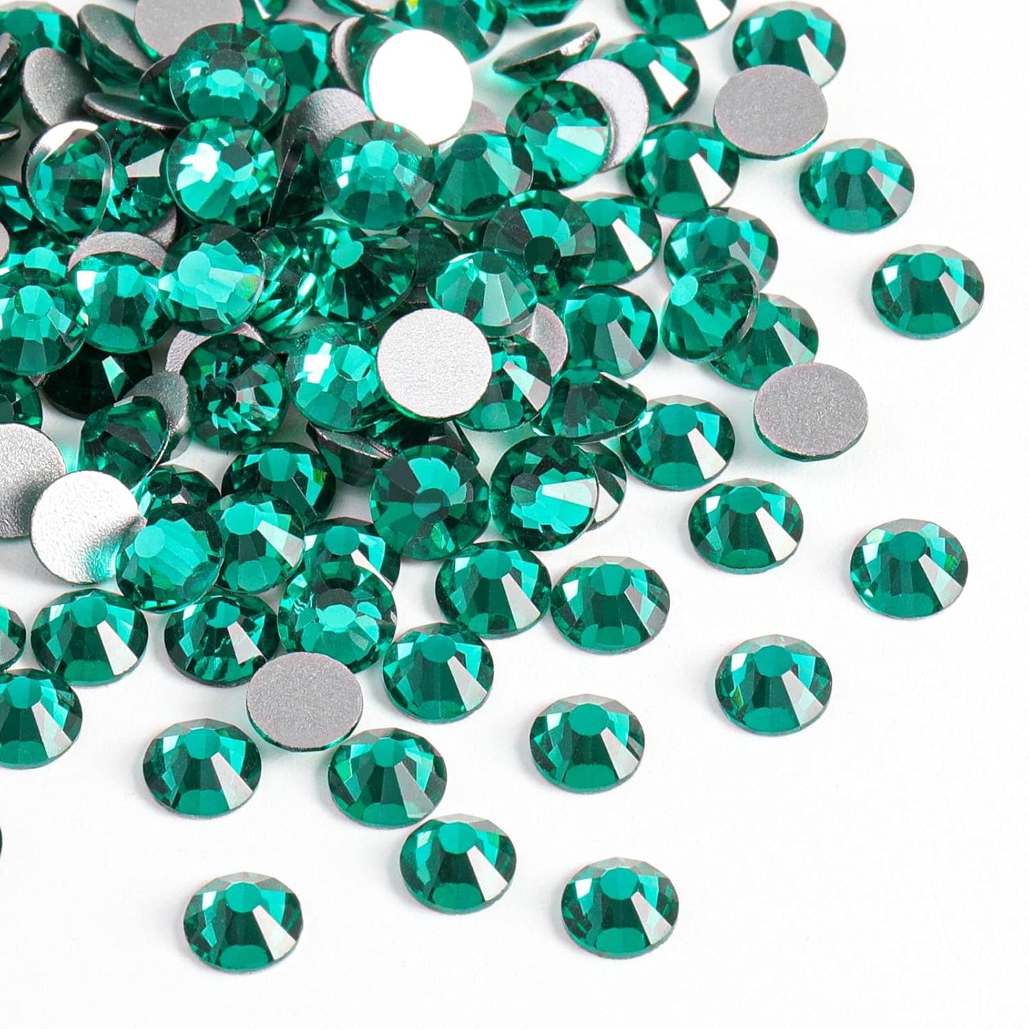 beadsland Flat Back Crystal Rhinestones Round Gems, Blue Zircon (1.9-2.0mm) SS6/1440pcs